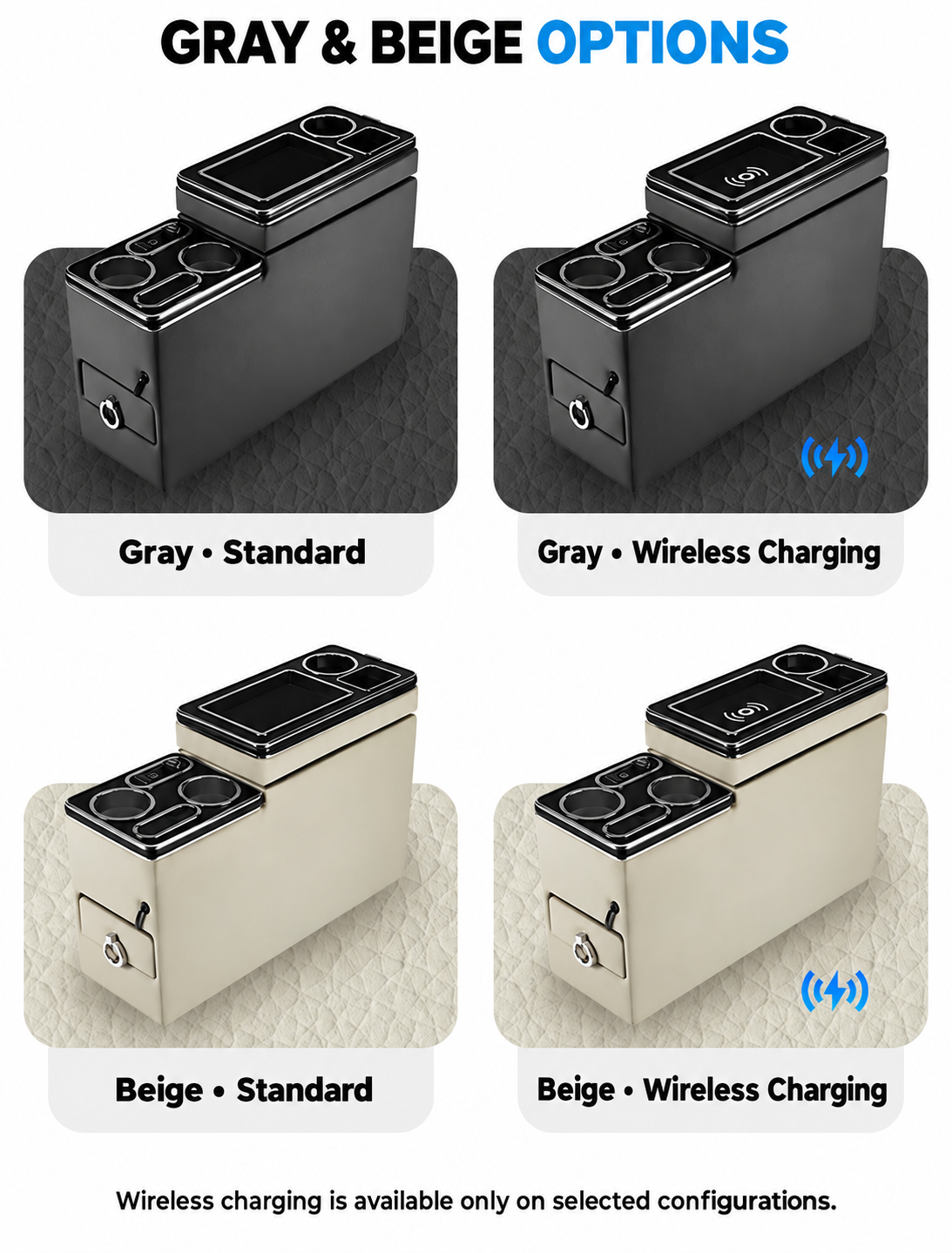 Gray and Beige Color Options