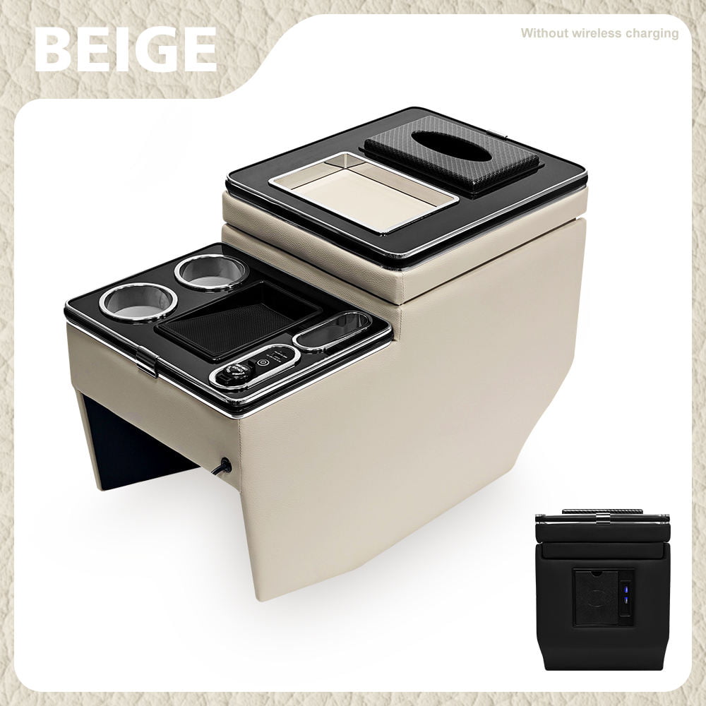 Beige Mercedes-Benz V-Class W447 center console without wireless charging