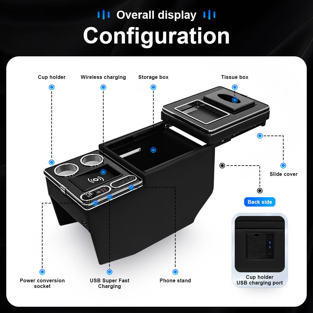 Mercedes-Benz V-Class W447 center console feature overview