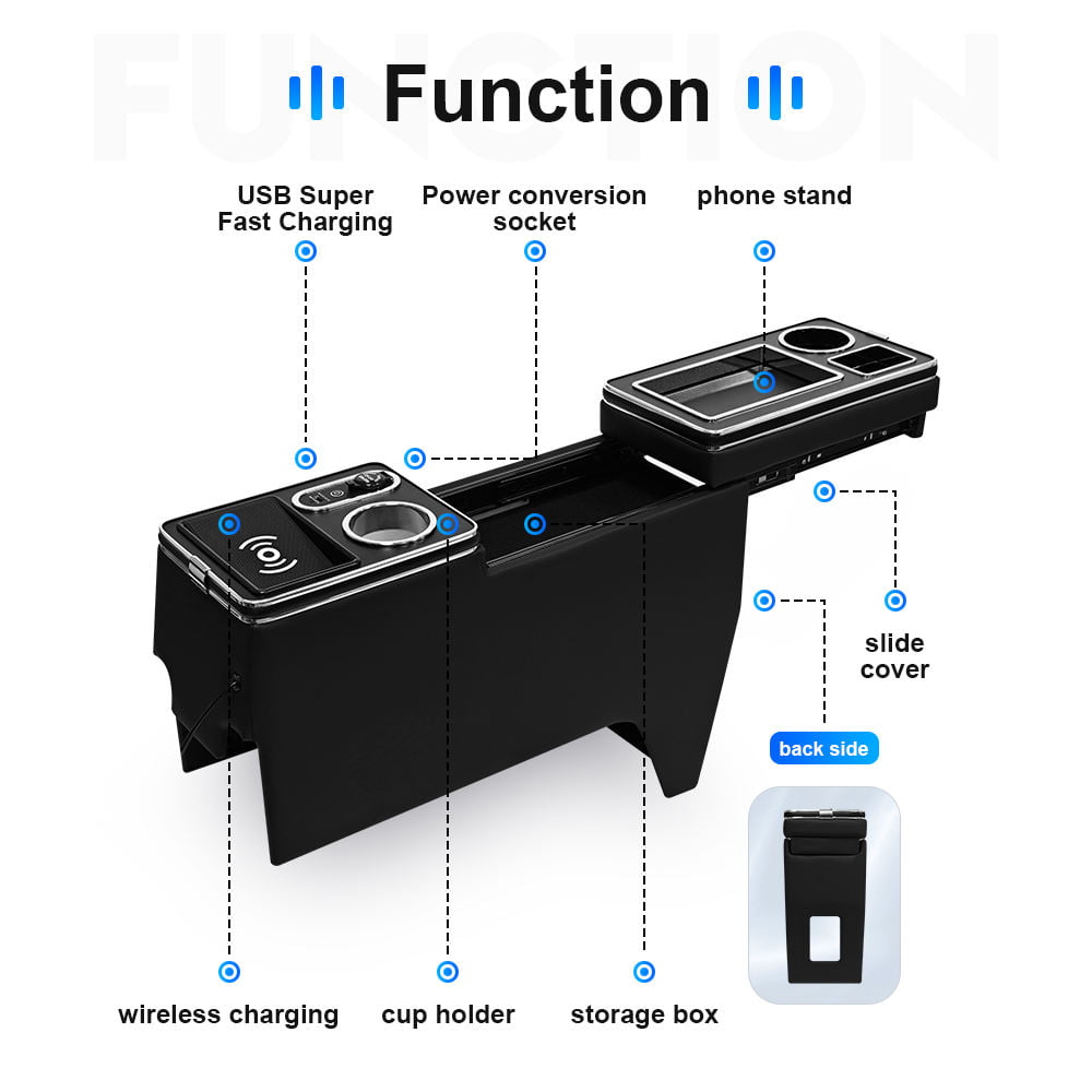 Toyota Noah and Voxy R90 sliding center console function overview