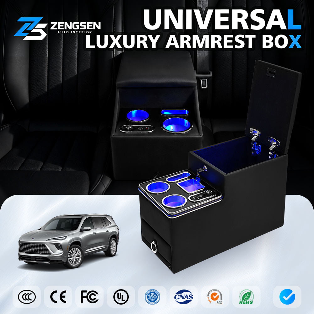 Universal Center Console Between Seats for Minivans, SUV & Mid-Size Vans
