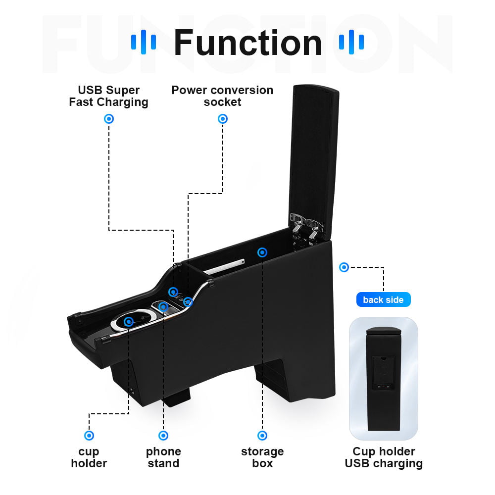 Honda STEP WGN RP8 Second-Row Center Console Product Features