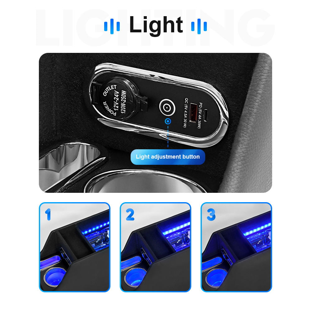 Honda Fit and Jazz GR-Series Console Single-Color Ambient Lighting