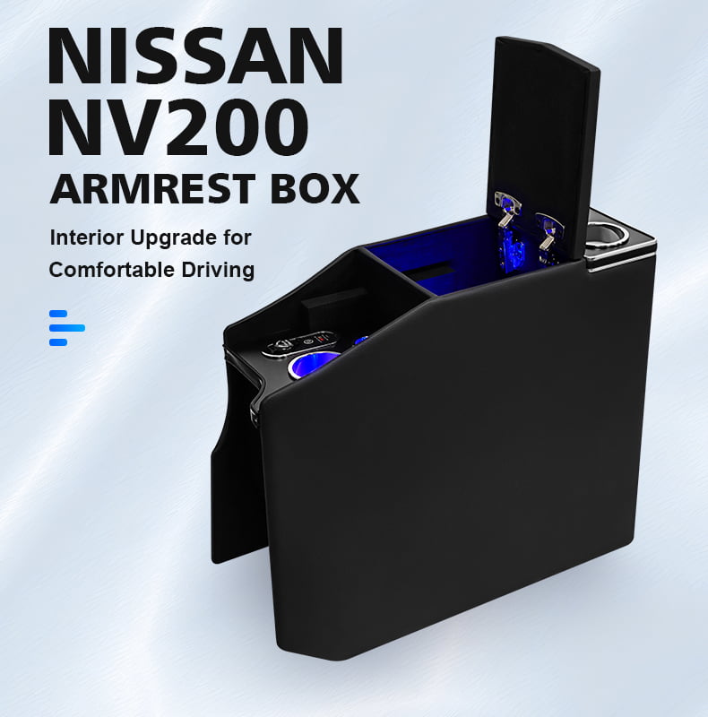 Nissan NV200 Vanette and Mitsubishi Delica M20 center console product detail 1