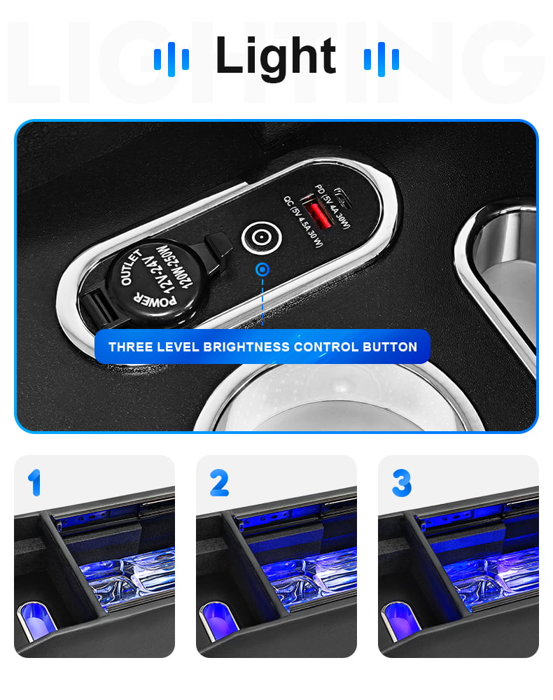 Nissan NV200 and Mitsubishi Delica M20 sliding center console product detail 3