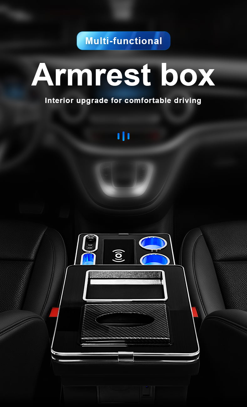 Mercedes-Benz V-Class W447 Multi-Functional Center Console Overview