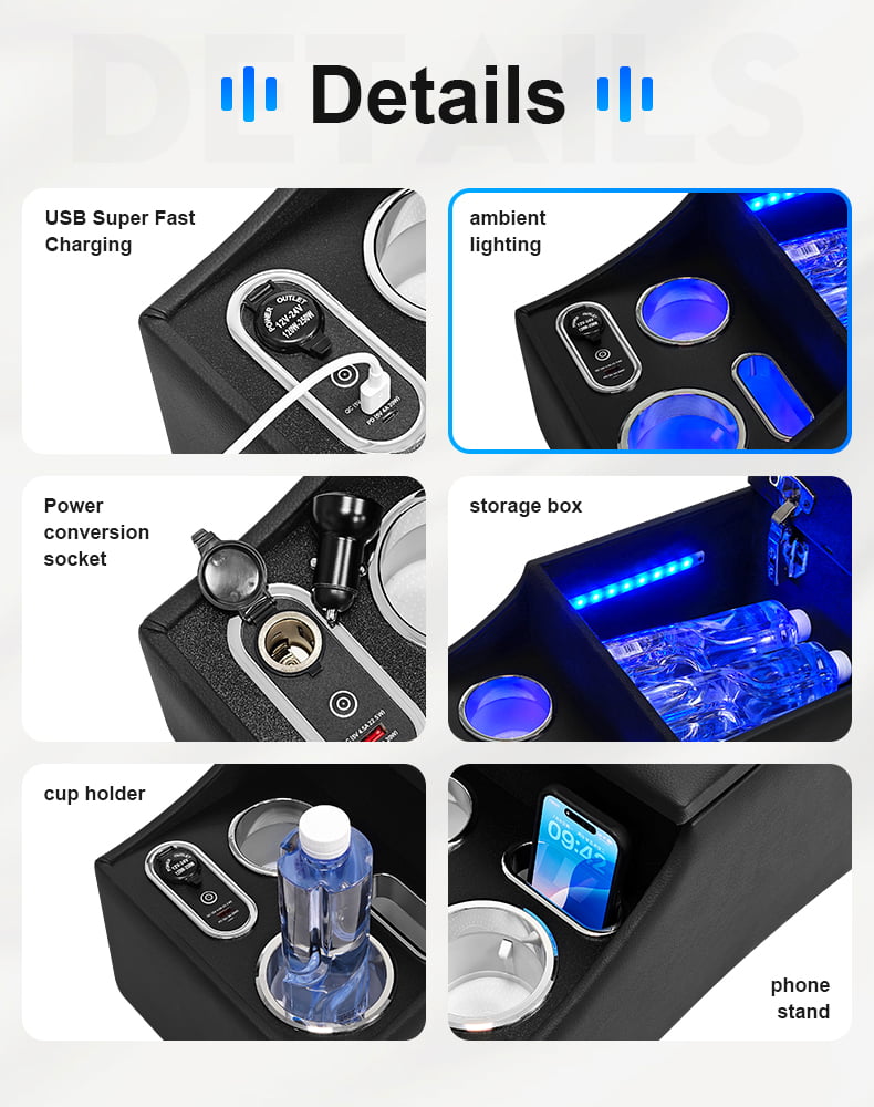 Second-Row Seat Armrest Console product detail 3