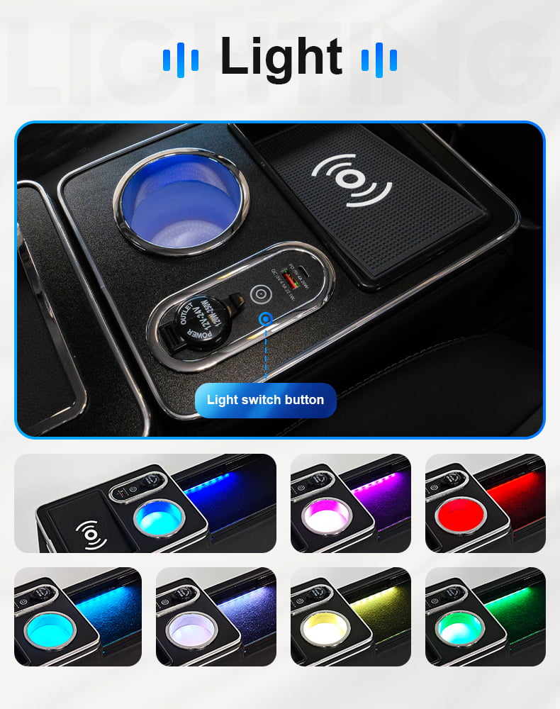 Toyota Noah and Voxy Center Console Multi-Color Ambient Lighting