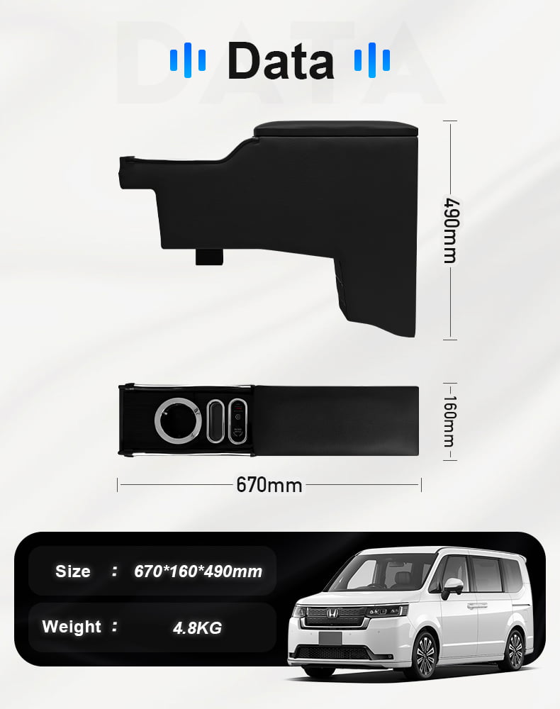 Honda STEP WGN RP8 Second-Row Console Installation Details