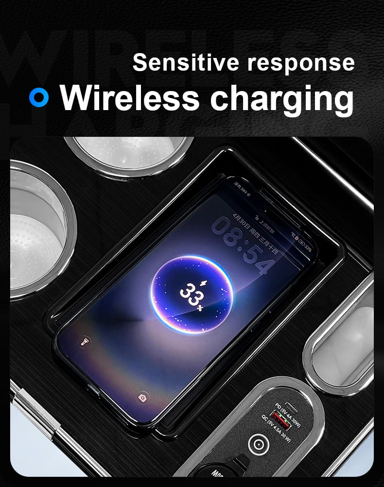 Center Console Wireless Charging Function