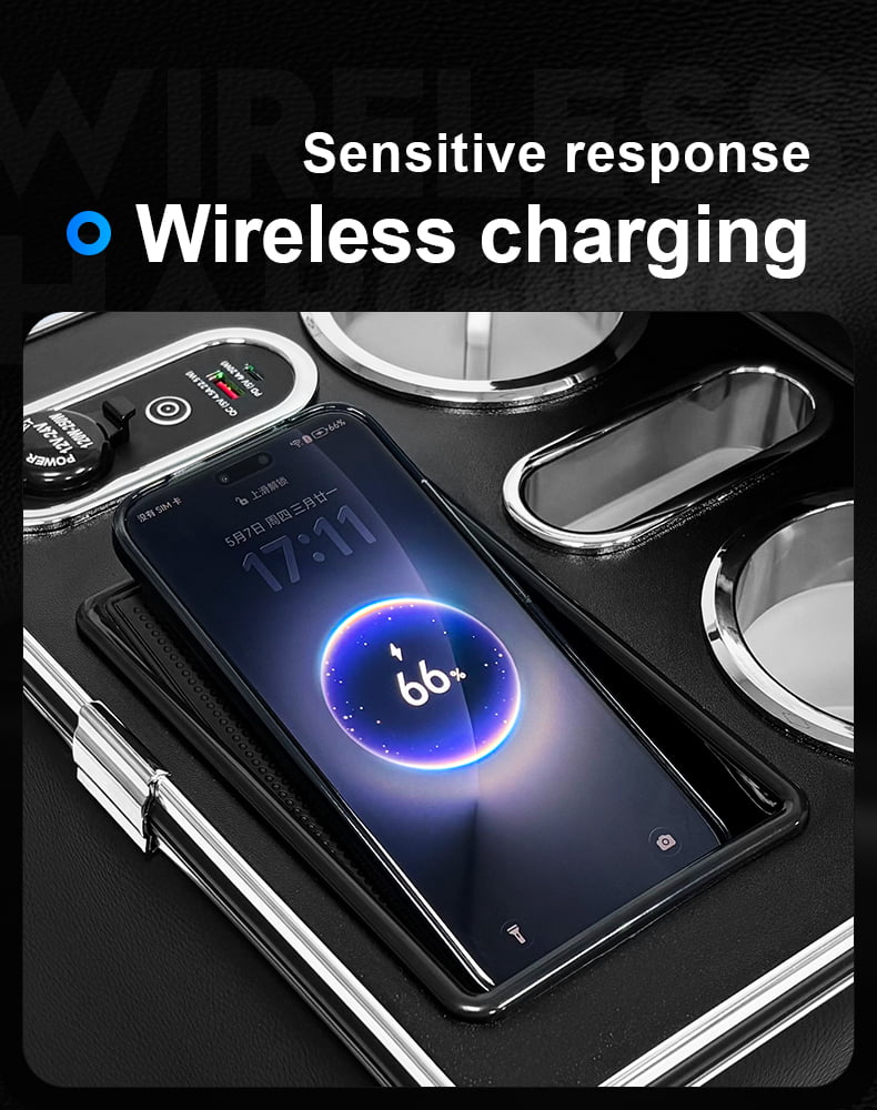 Center Console Wireless Charging Function