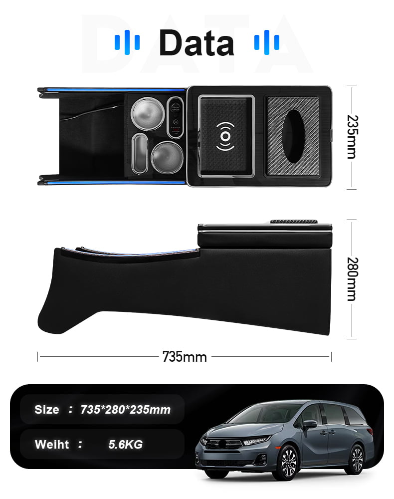 Honda Odyssey RC center console product detail 10