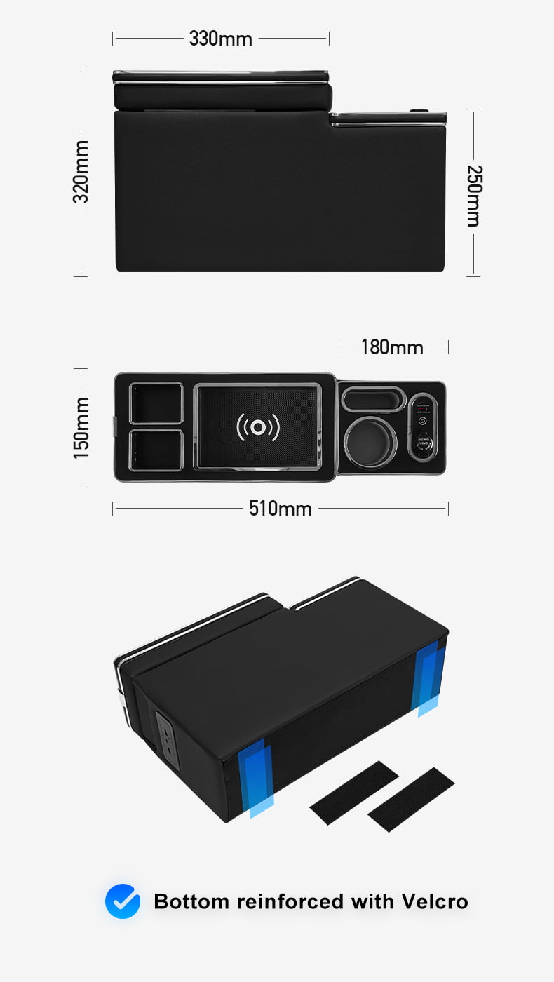 Second-row center console product specifications