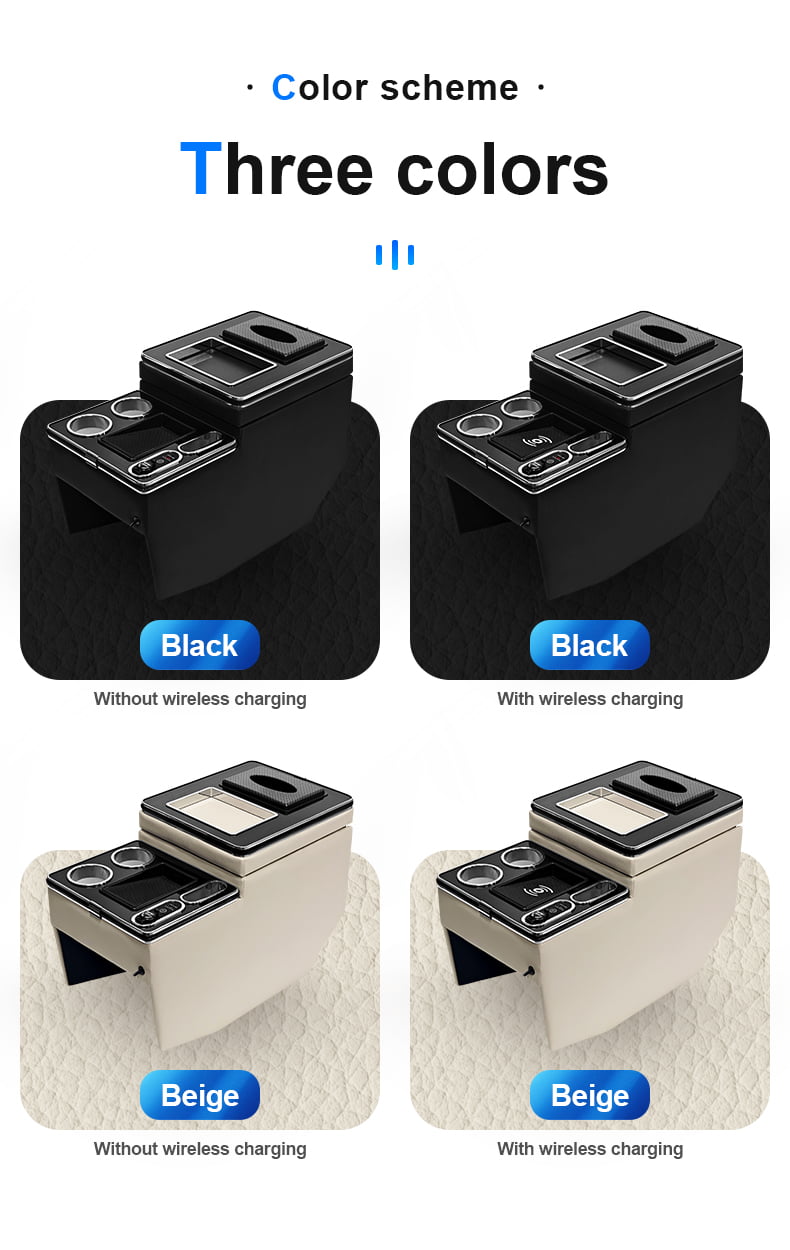 Black and Beige Center Console Configurations