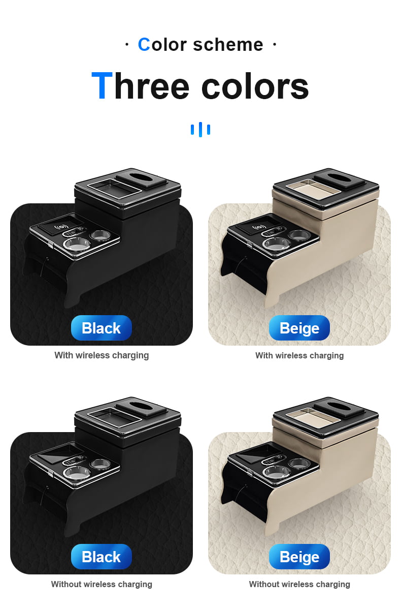 Black and Beige Center Console Configurations