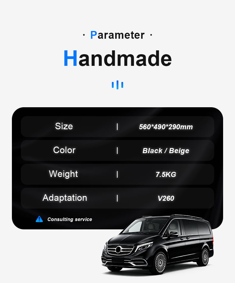 Mercedes-Benz V-Class W447 Center Console Product Specifications